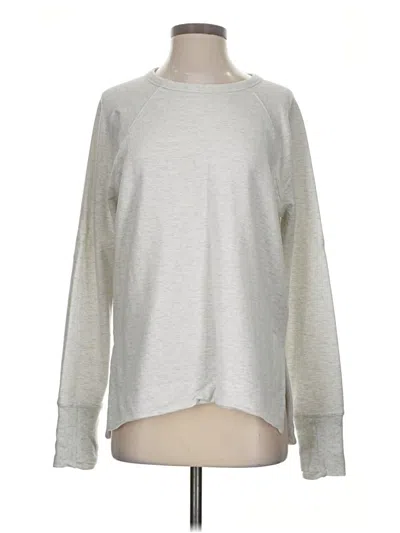 Pre-owned Athleta Sweatshirt In Silver