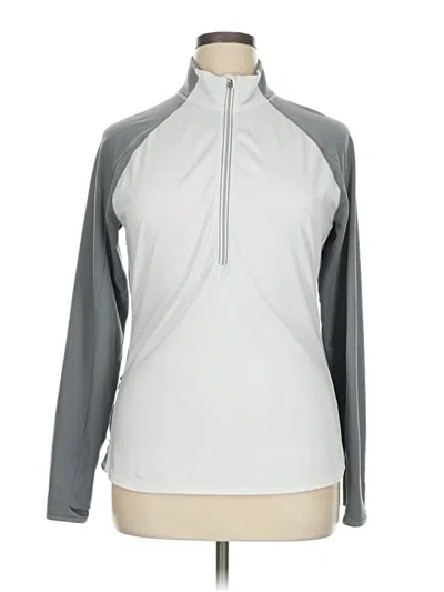 Pre-owned Athleta Sweatshirt In Silver
