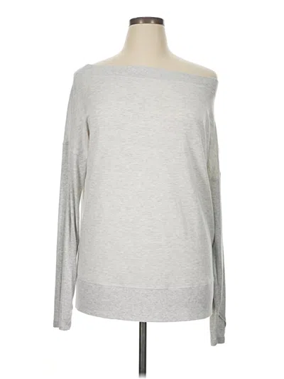 Pre-owned Athleta Sweatshirt In Silver