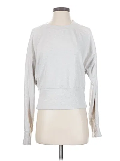 Pre-owned Athleta Sweatshirt In Silver