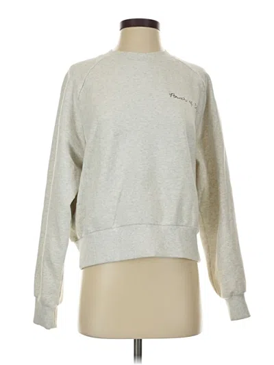 Pre-owned Athleta Sweatshirt In Silver