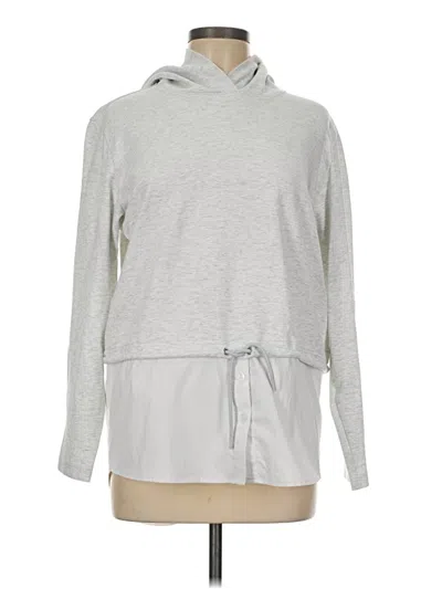 Pre-owned Athleta Sweatshirt In Silver