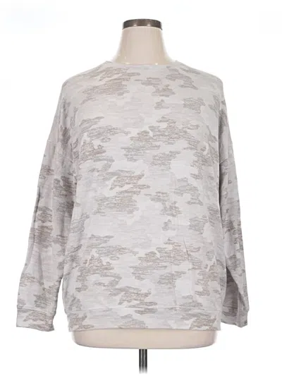 Pre-owned Athleta Sweatshirt In Silver
