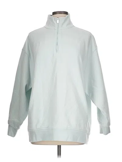 Pre-owned Athleta Sweatshirt In Silver