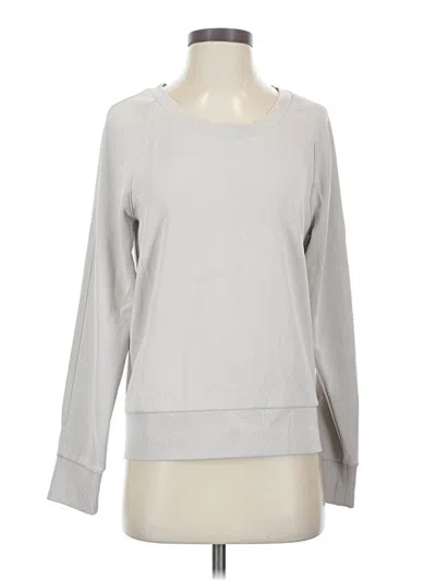 Pre-owned Athleta Sweatshirt In Silver