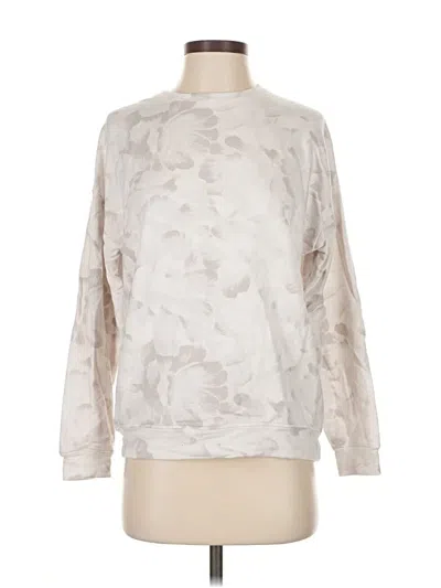 Pre-owned Athleta Sweatshirt In Silver