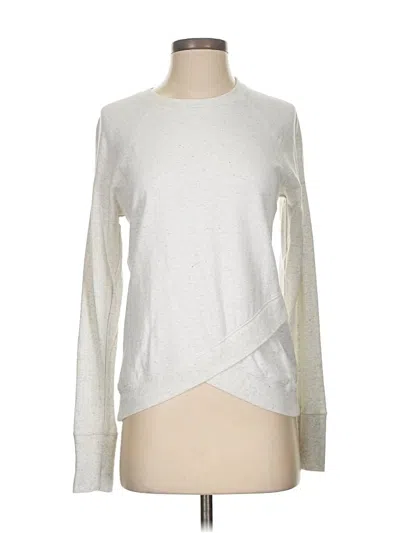 Pre-owned Athleta Sweatshirt In Silver