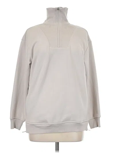 Pre-owned Athleta Sweatshirt In Silver