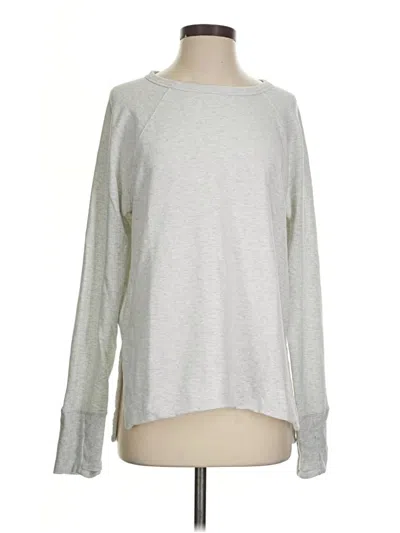 Pre-owned Athleta Sweatshirt In Silver