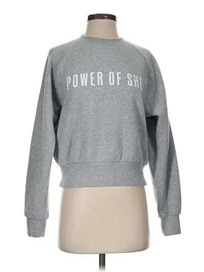 Pre-owned Athleta Sweatshirt In Silver