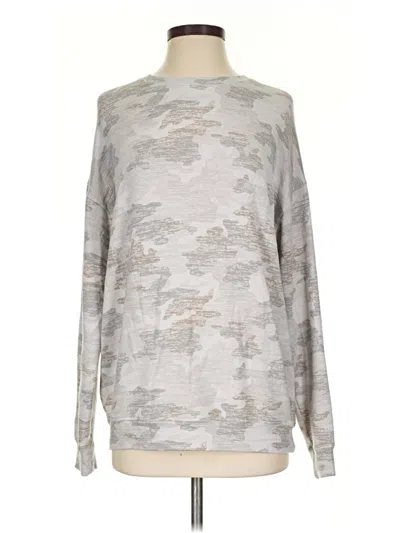 Pre-owned Athleta Sweatshirt In Silver