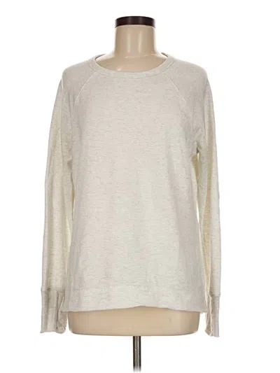 Pre-owned Athleta Sweatshirt In Silver