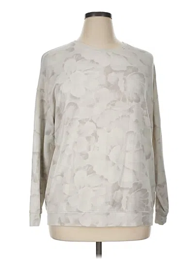 Pre-owned Athleta Sweatshirt In Silver