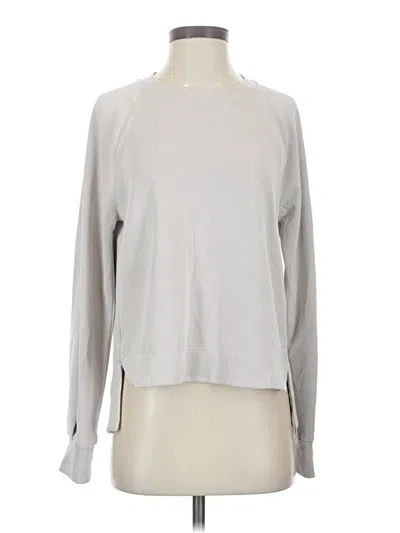Pre-owned Athleta Sweatshirt In Silver