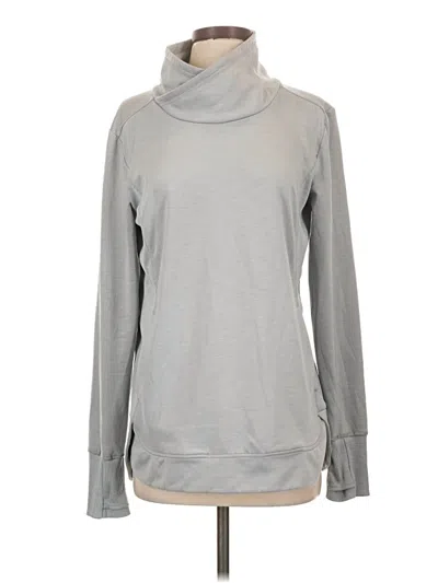 Pre-owned Athleta Sweatshirt In Silver