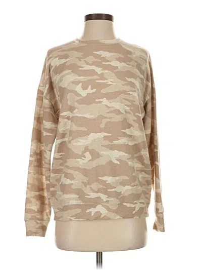 Pre-owned Athleta Sweatshirt In Tan