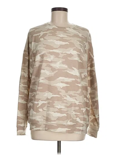 Pre-owned Athleta Sweatshirt In Tan