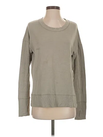 Pre-owned Athleta Sweatshirt In Tan