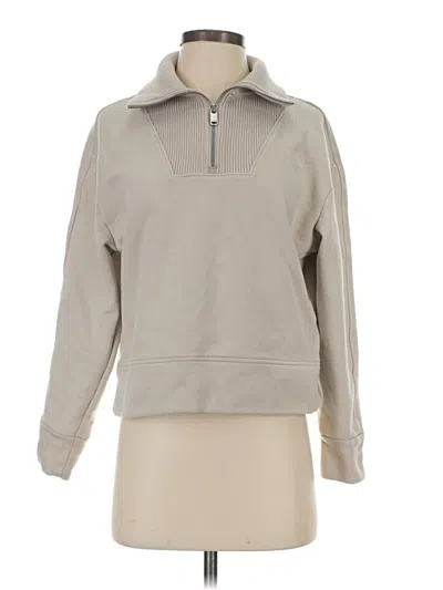 Pre-owned Athleta Sweatshirt In Tan
