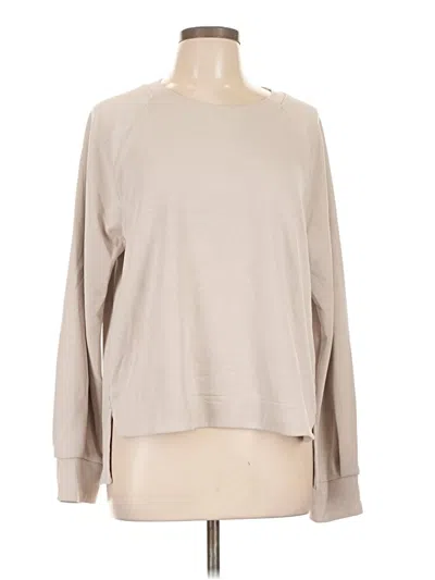 Pre-owned Athleta Sweatshirt In Tan