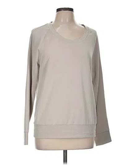 Pre-owned Athleta Sweatshirt In Tan
