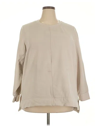Pre-owned Athleta Sweatshirt In Tan