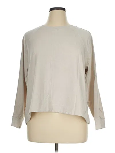 Pre-owned Athleta Sweatshirt In Tan