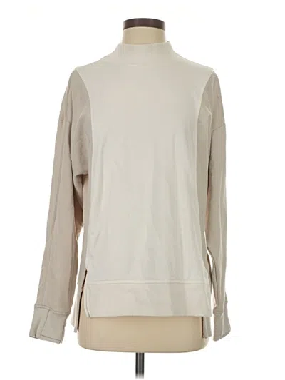 Pre-owned Athleta Sweatshirt In Tan
