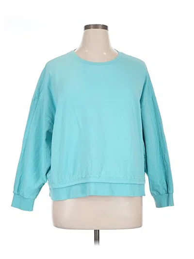 Pre-owned Athleta Sweatshirt In Teal