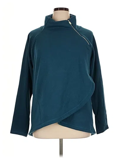 Pre-owned Athleta Sweatshirt In Teal