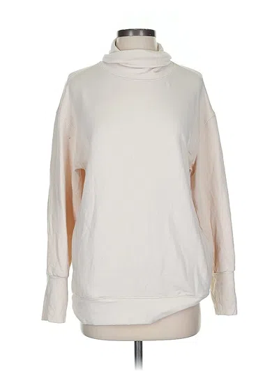 Pre-owned Athleta Sweatshirt In White