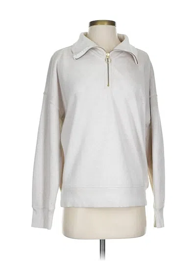 Pre-owned Athleta Sweatshirt In White