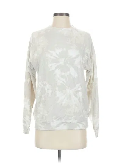 Pre-owned Athleta Sweatshirt In White