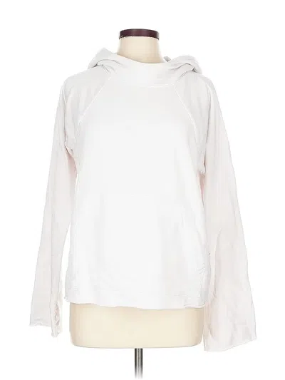 Pre-owned Athleta Sweatshirt In White
