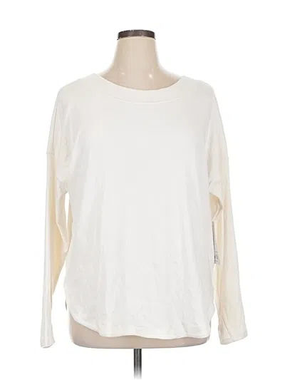 Pre-owned Athleta Sweatshirt In White