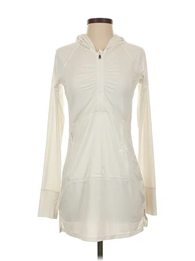 Pre-owned Athleta Sweatshirt In White