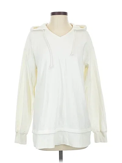 Pre-owned Athleta Sweatshirt In White