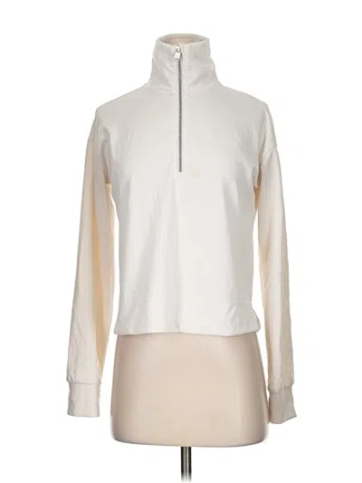 Pre-owned Athleta Sweatshirt In White