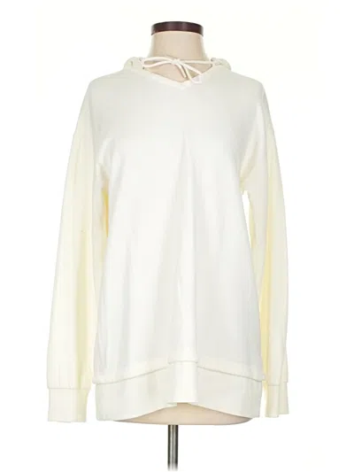 Pre-owned Athleta Sweatshirt In White