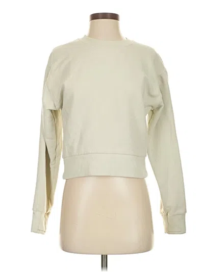 Pre-owned Athleta Sweatshirt In White