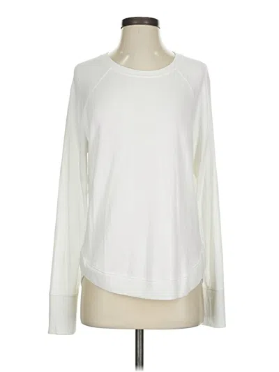 Pre-owned Athleta Sweatshirt In White