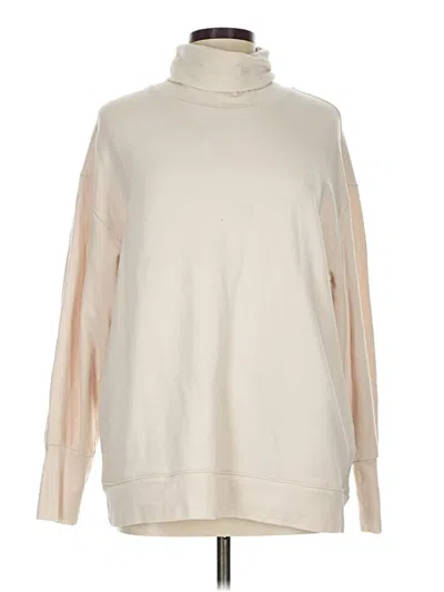 Pre-owned Athleta Sweatshirt In White