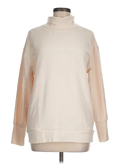 Pre-owned Athleta Sweatshirt In White