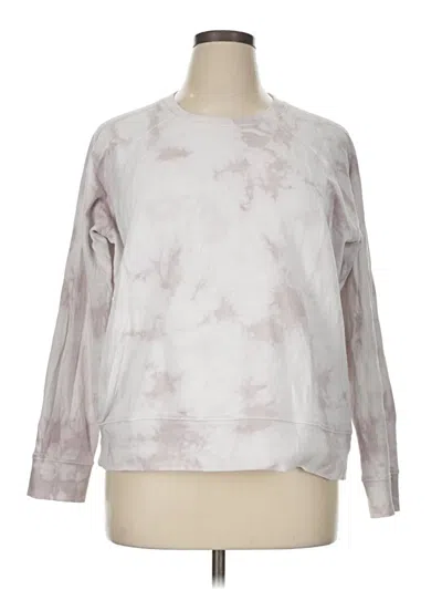 Pre-owned Athleta Sweatshirt In White