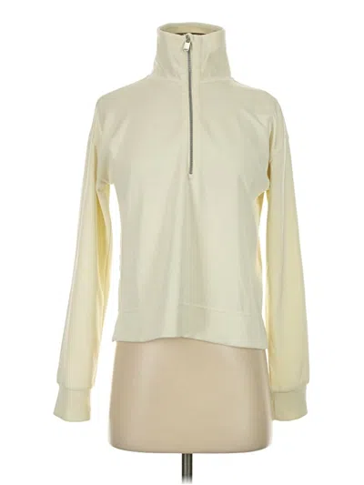 Pre-owned Athleta Sweatshirt In White