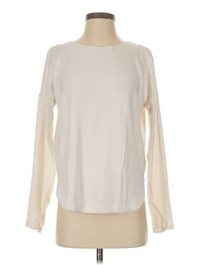 Pre-owned Athleta Sweatshirt In White