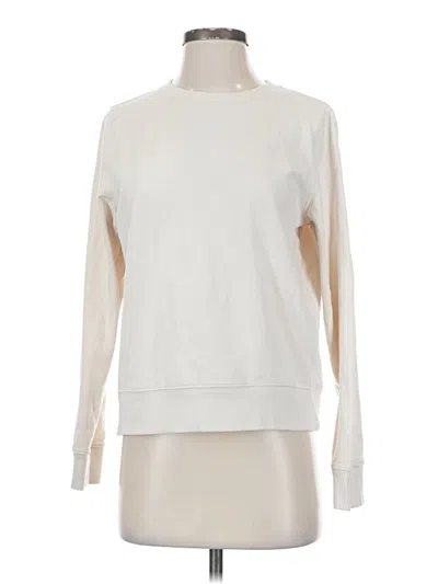Pre-owned Athleta Sweatshirt In White