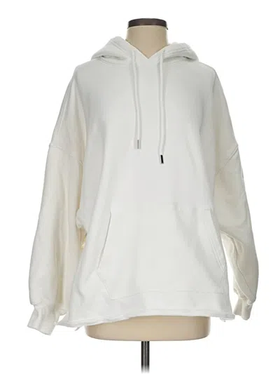 Pre-owned Athleta Sweatshirt In White