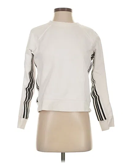 Pre-owned Athleta Sweatshirt In White