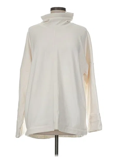 Pre-owned Athleta Sweatshirt In White
